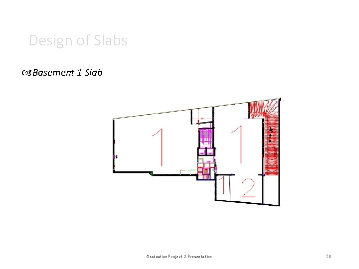Design of Slabs Basement 1 Slab Graduation Project 2 Presentation 50 