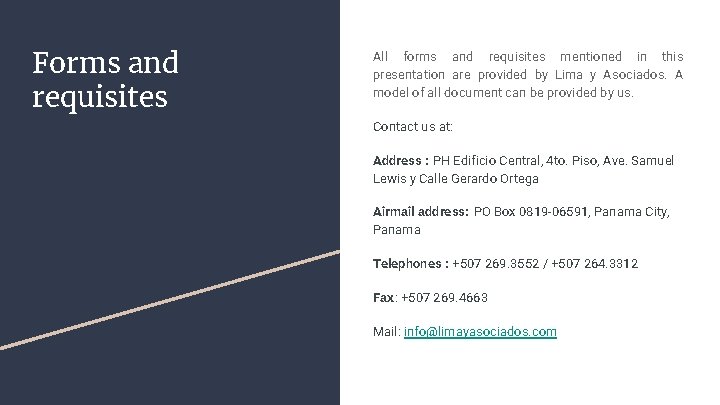 Forms and requisites All forms and requisites mentioned in this presentation are provided by Forms and requisites All forms and requisites mentioned in this presentation are provided by