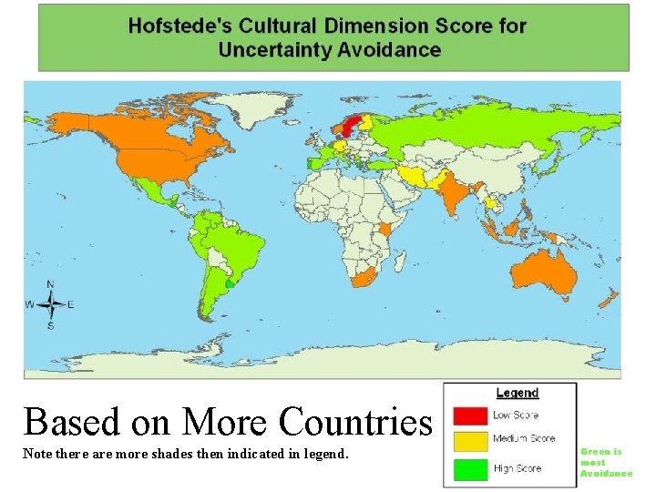 Based on More Countries Note there are more shades then indicated in legend. 9/25/2020