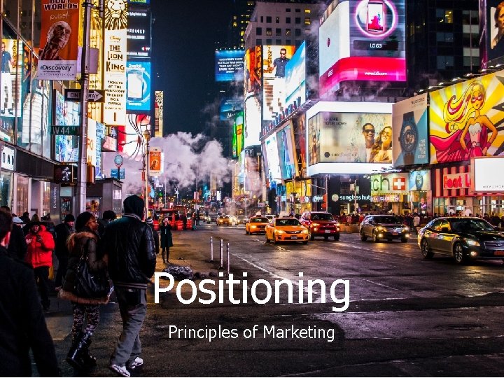 Positioning Principles of Marketing 