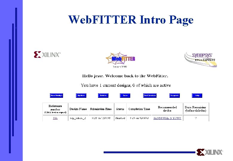 Web. FITTER Intro Page 