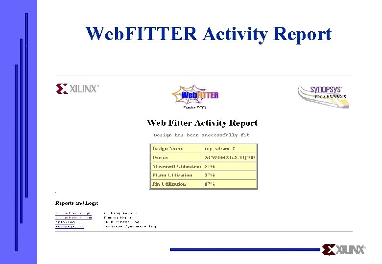 Web. FITTER Activity Report 