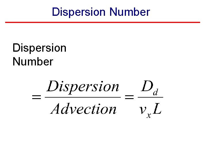 Dispersion Number 