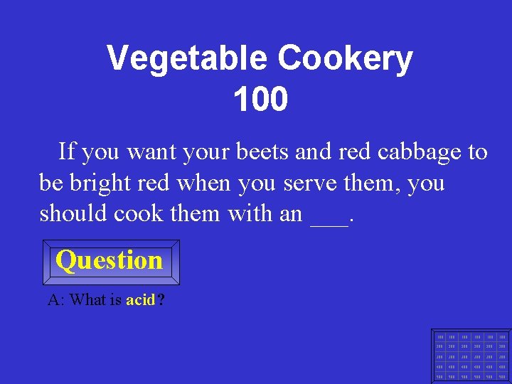 Vegetable Cookery 100 If you want your beets and red cabbage to be bright