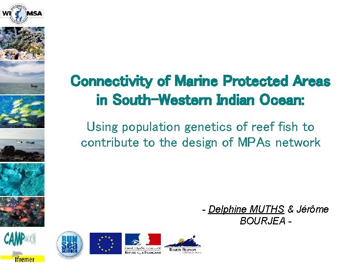 Connectivity of Marine Protected Areas in South-Western Indian Ocean: Using population genetics of reef