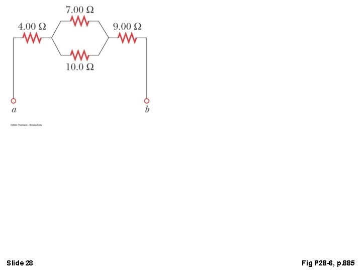 Slide 28 Fig P 28 -6, p. 885 Slide 28 Fig P 28 -6, p. 885