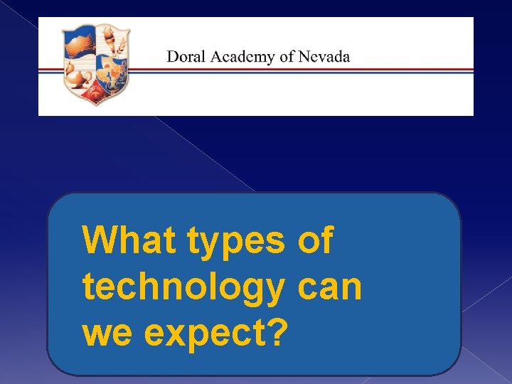What types of technology can we expect? 