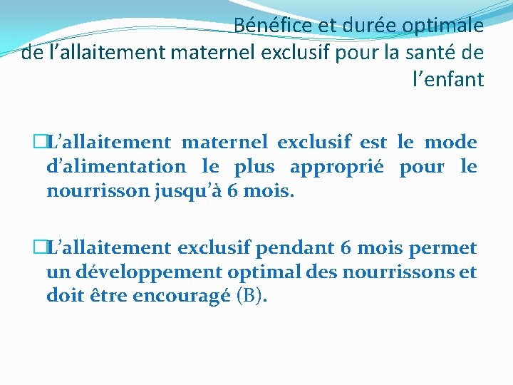 Lallaitement Maternel Dr Beladgham K Ain Tmouchent Novembre