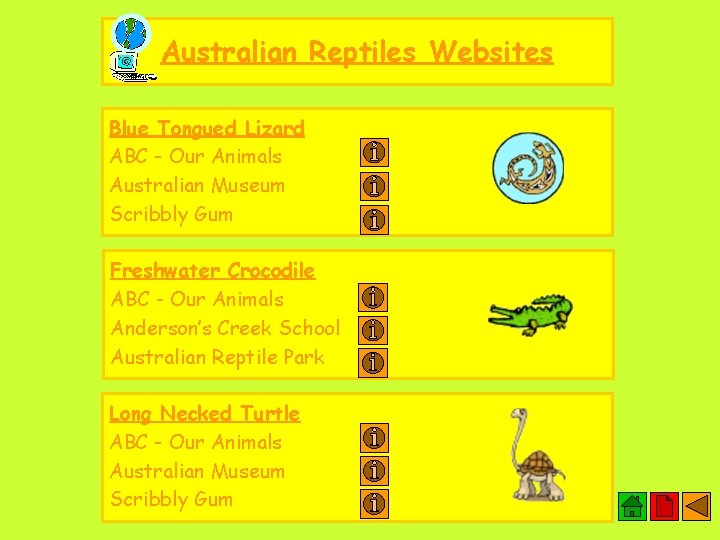 Australian Reptiles Websites Blue Tongued Lizard ABC - Our Animals Australian Museum Scribbly Gum