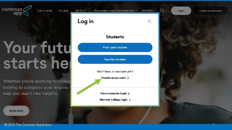 © 2016 The Common Application 4 