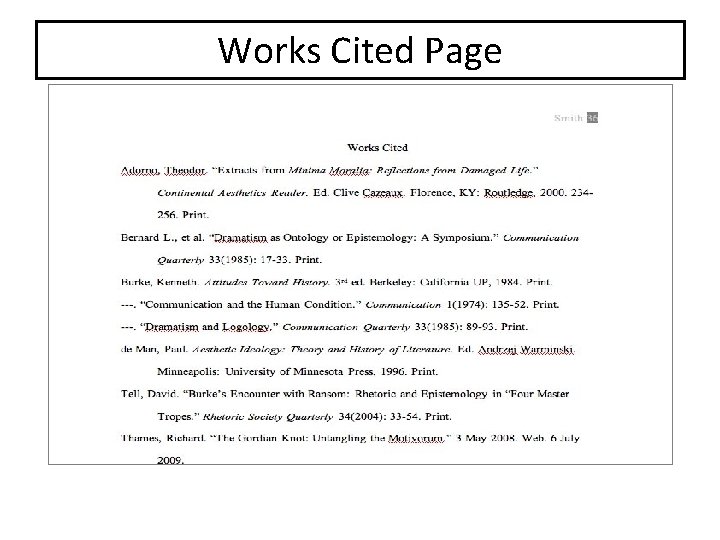 Works Cited Page 