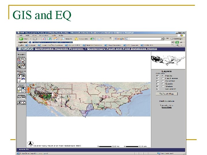 GIS and EQ GIS and EQ