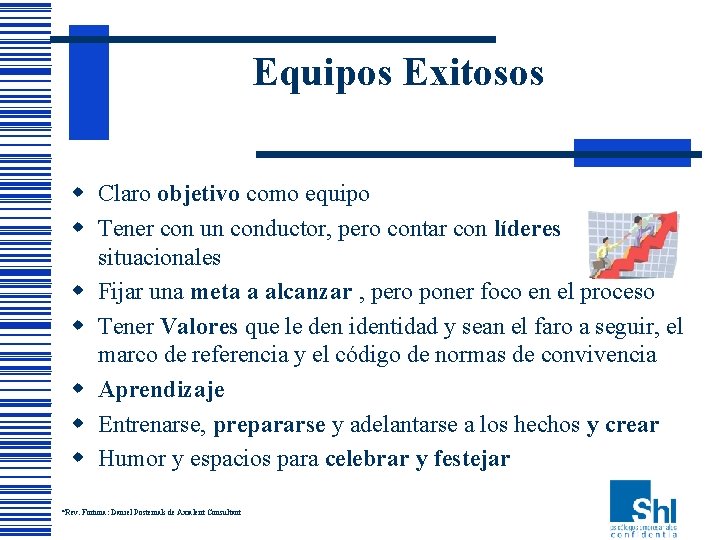 Equipos Exitosos w Claro objetivo como equipo w Tener con un conductor, pero contar Equipos Exitosos w Claro objetivo como equipo w Tener con un conductor, pero contar