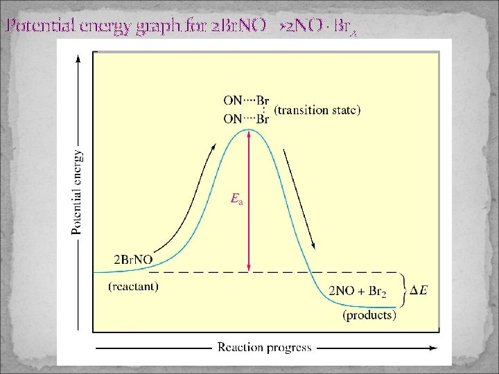 Potential energy graph for 2 Br. NO→ 2 NO+Br 2 