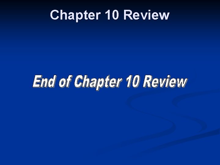 Chapter 10 Review Chemical Quantities Chapter 10 Review