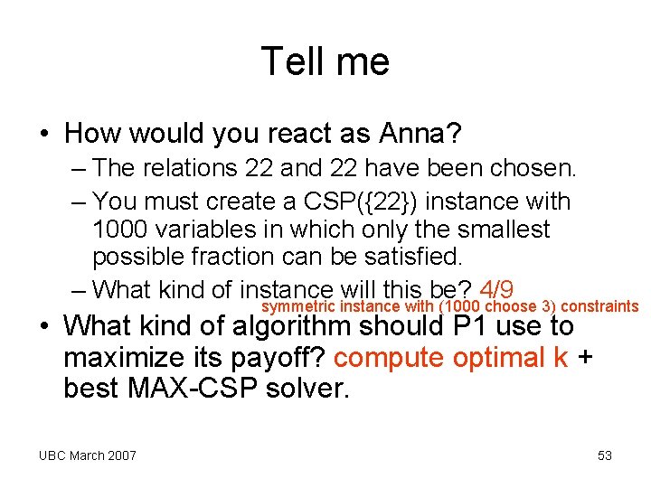 Tell me • How would you react as Anna? – The relations 22 and Tell me • How would you react as Anna? – The relations 22 and