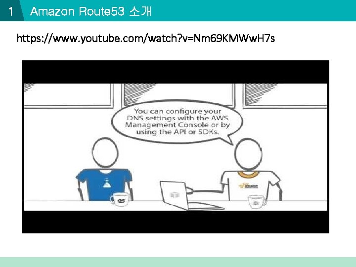 1 Amazon Route 53 소개 https: //www. youtube. com/watch? v=Nm 69 KMWw. H 7