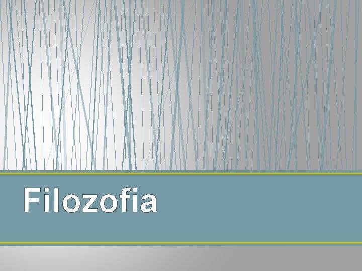 Filozofia 