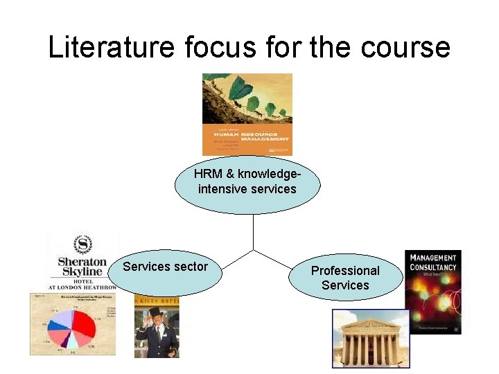 Literature focus for the course HRM & knowledgeintensive services Services sector Professional Services 