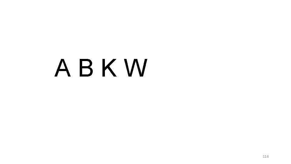 ABKW 116 ABKW 116