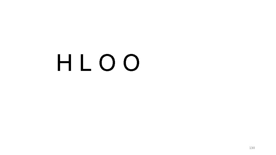 HLOO 138 HLOO 138