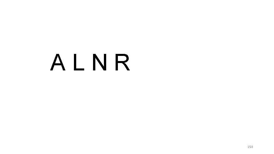 ALNR 158 ALNR 158