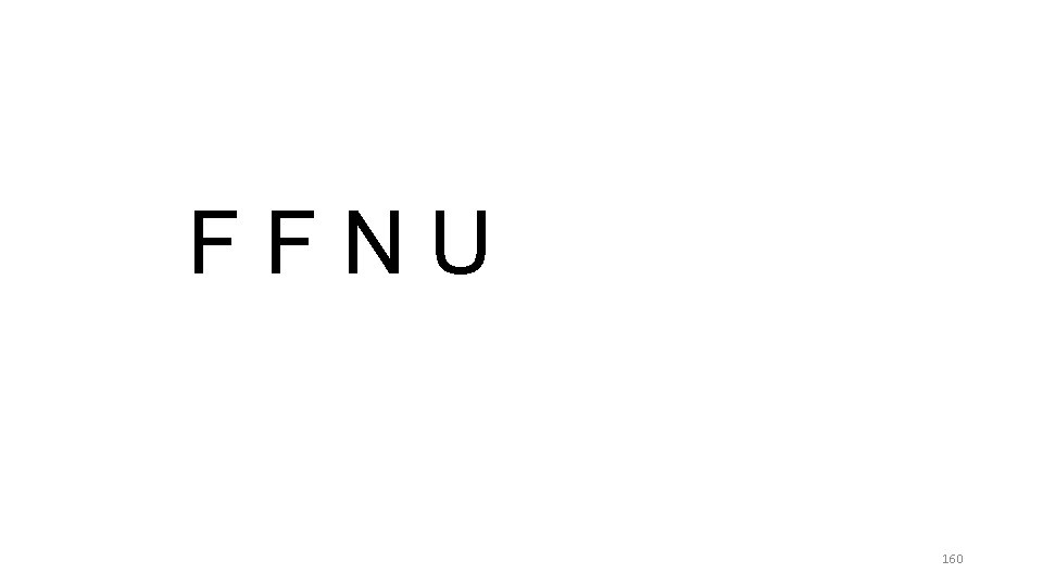 FFNU 160 FFNU 160