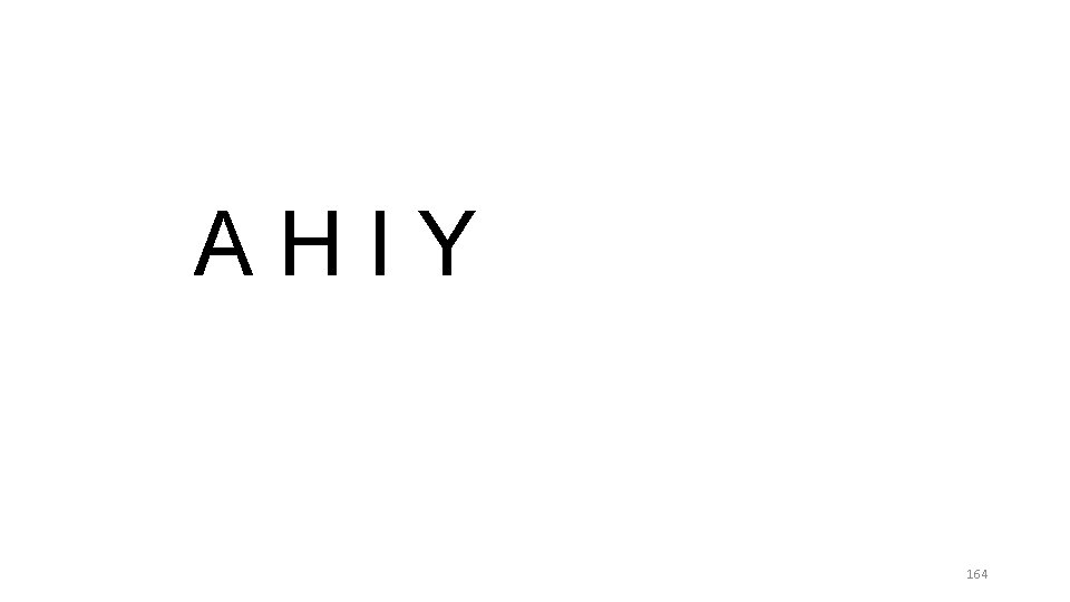 AHIY 164 AHIY 164