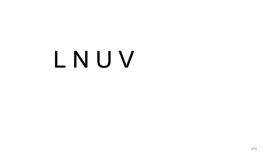 LNUV 170 LNUV 170