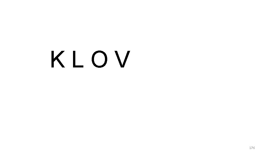 KLOV 176 KLOV 176