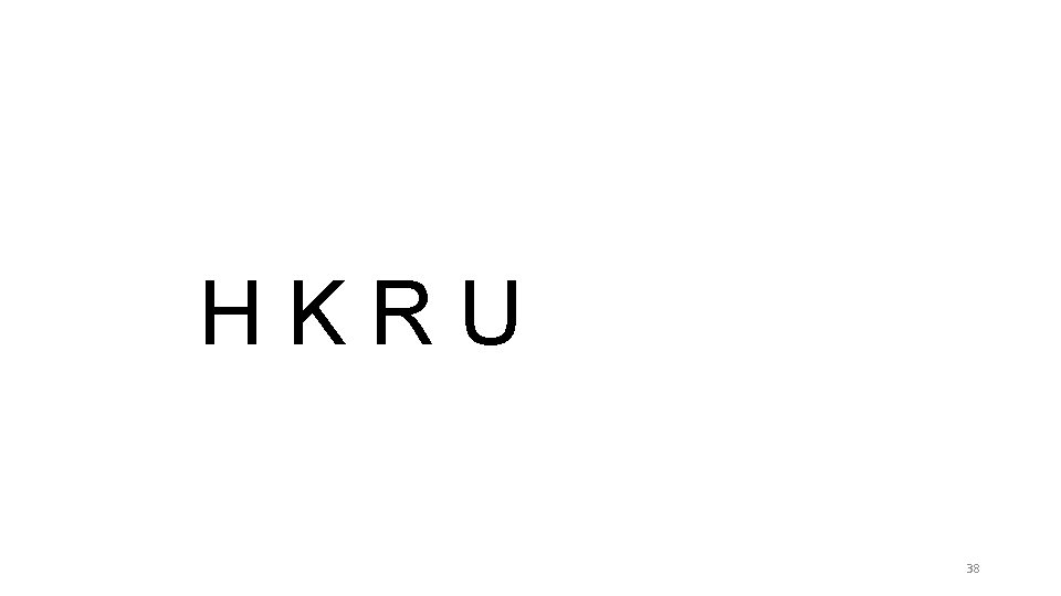 HKRU 38 HKRU 38