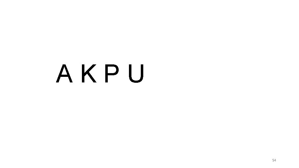 AKPU 54 AKPU 54
