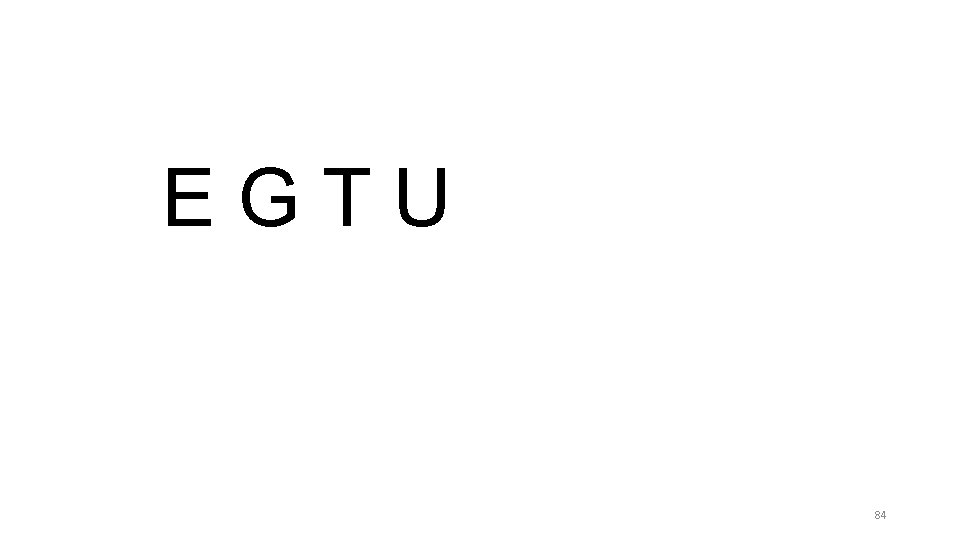 EGTU 84 EGTU 84