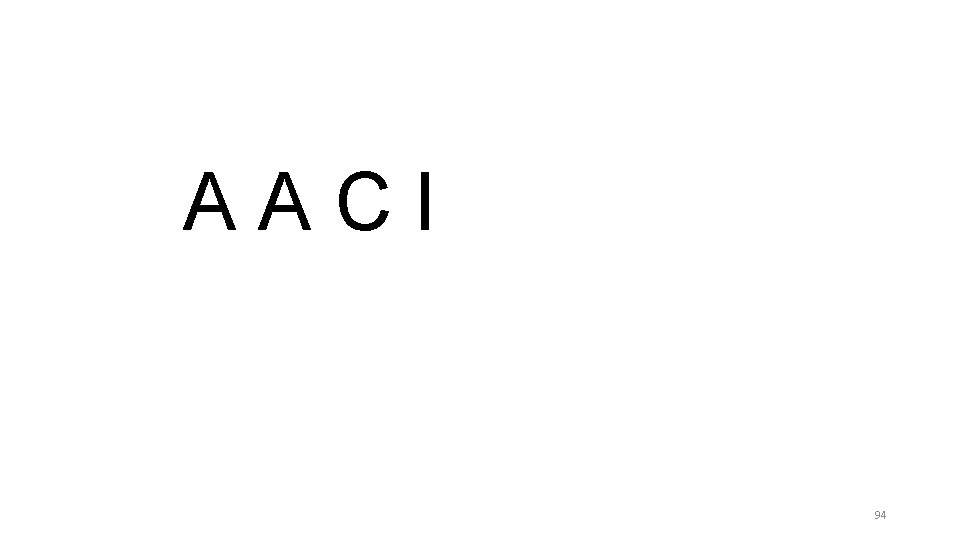 AACI 94 AACI 94