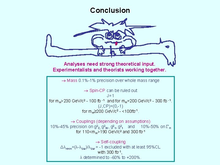 Conclusion Analyses need strong theoretical input. Experimentalists and theorists working together. Mass 0. 1%-1%