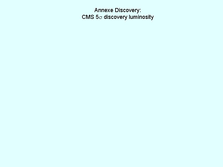 Annexe Discovery: CMS 5 discovery luminosity 
