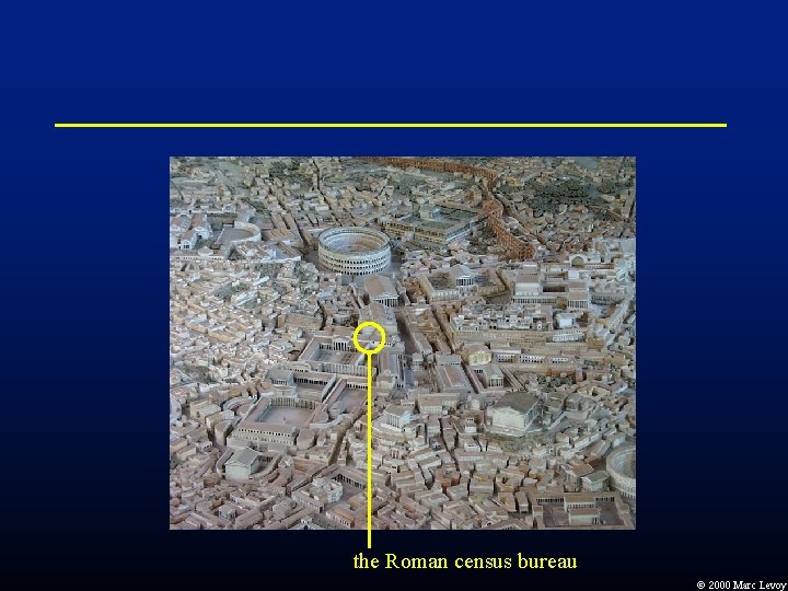 the Roman census bureau Ó 2000 Marc Levoy the Roman census bureau Ó 2000 Marc Levoy