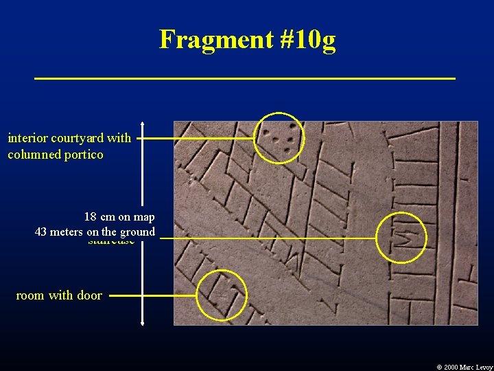 Fragment #10 g interior courtyard with columned portico 18 cm on map 43 meters Fragment #10 g interior courtyard with columned portico 18 cm on map 43 meters