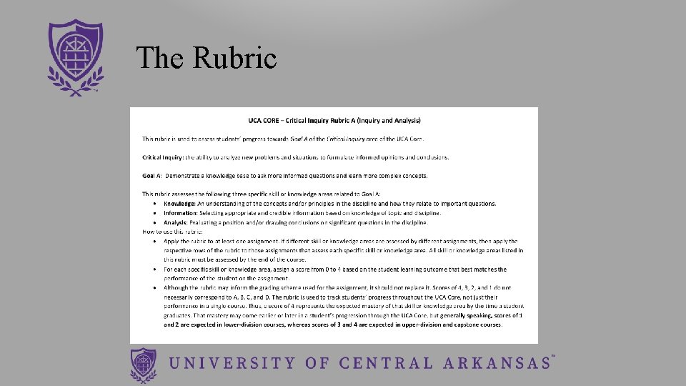 The Rubric 