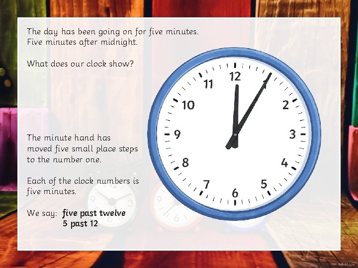 The day has been going on for five minutes. Five minutes after midnight. What The day has been going on for five minutes. Five minutes after midnight. What