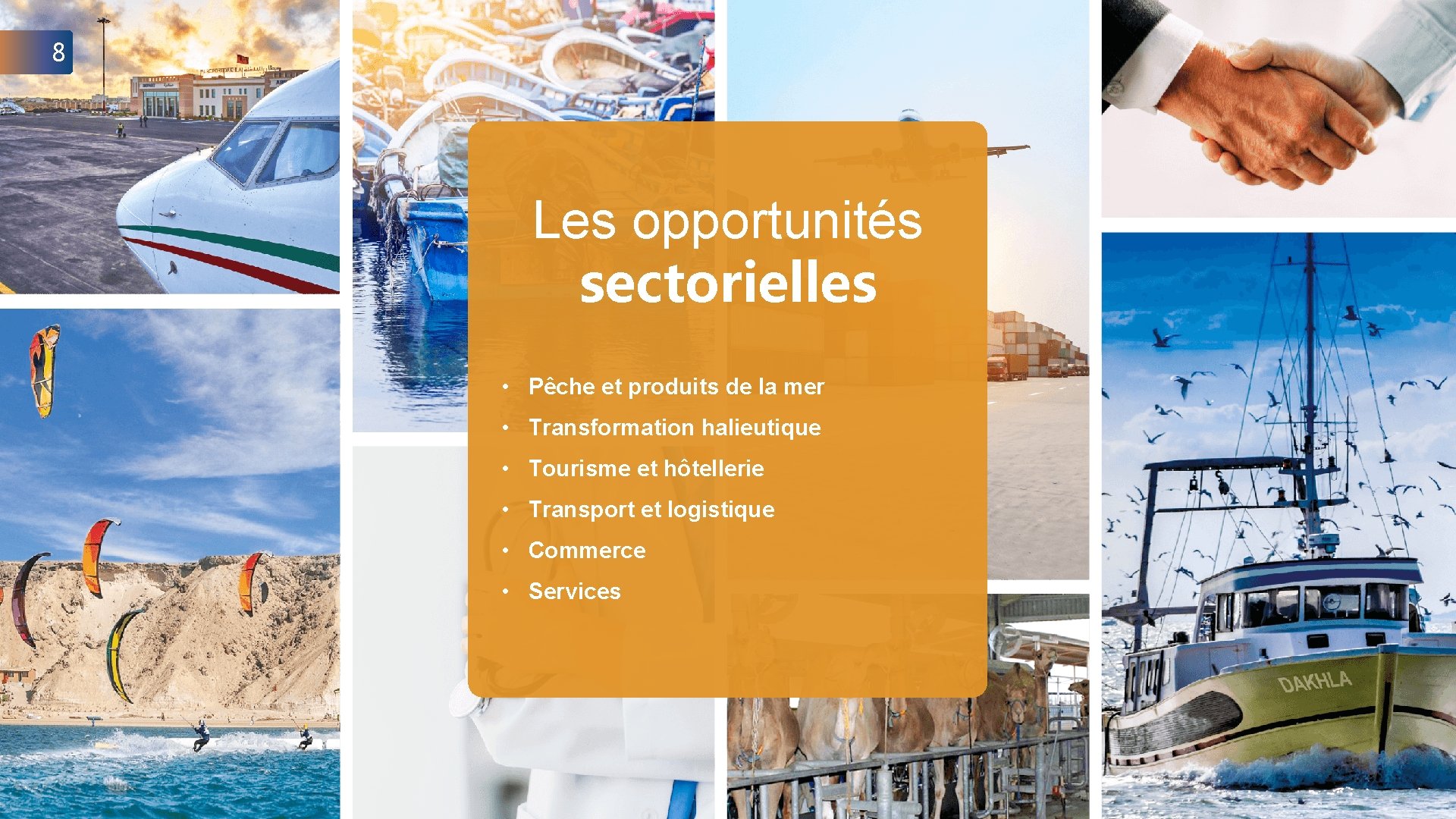 8 Les opportunités sectorielles • Pêche et produits de la mer • Transformation halieutique