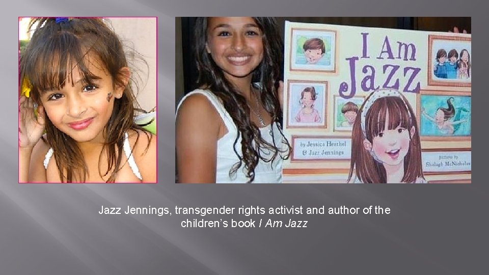 Jazz Jennings, transgender rights activist and author of the children’s book I Am Jazz Jazz Jennings, transgender rights activist and author of the children’s book I Am Jazz
