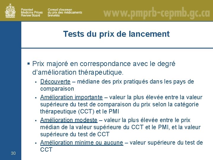 Tests du prix de lancement § Prix majoré en correspondance avec le degré d’amélioration