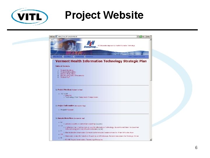 Project Website 6 