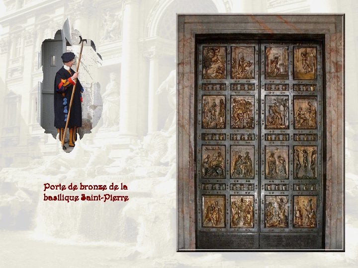 Porte de bronze de la basilique Saint-Pierre 