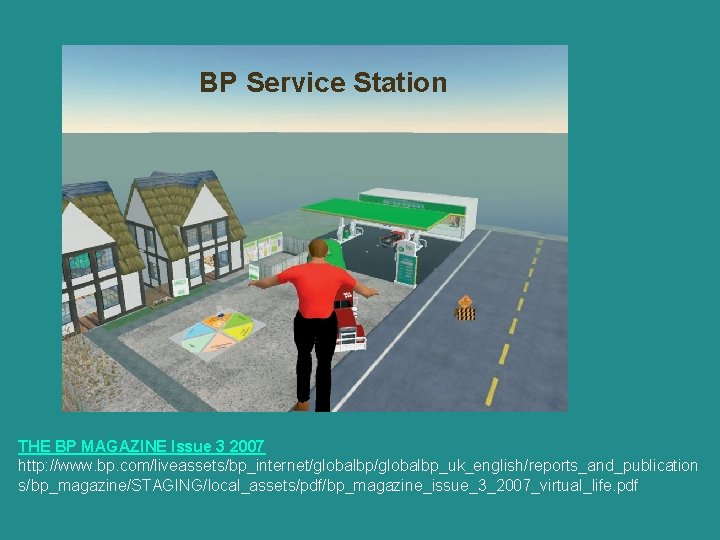 BP Service Station THE BP MAGAZINE Issue 3 2007 http: //www. bp. com/liveassets/bp_internet/globalbp_uk_english/reports_and_publication s/bp_magazine/STAGING/local_assets/pdf/bp_magazine_issue_3_2007_virtual_life.