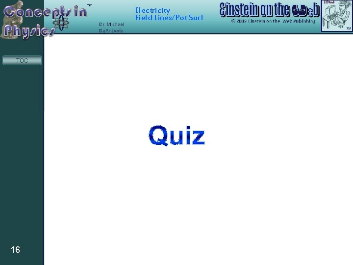 Electricity Field Lines/Pot Surf TOC 16 