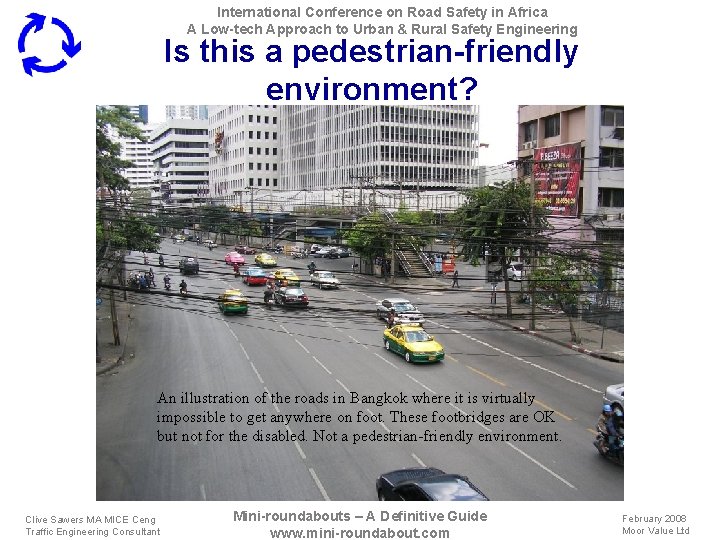 International Conference on Road Safety in Africa A Low-tech Approach to Urban & Rural