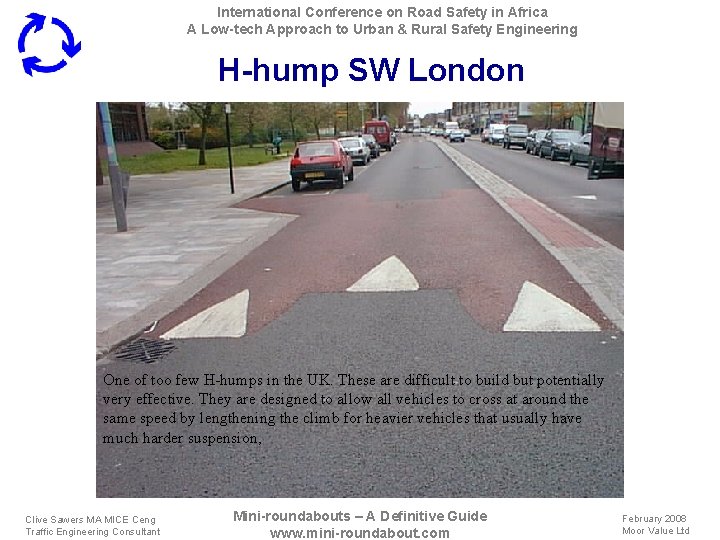 International Conference on Road Safety in Africa A Low-tech Approach to Urban & Rural