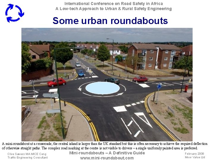 International Conference on Road Safety in Africa A Low-tech Approach to Urban & Rural